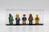 Acrylic Display case for 5 Lego® mini figures - Made in the USA