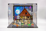 Acrylic display case for Lego® Disney Hocus Pocus: The Sanderson Sisters' Cottage set 21341 - Made in the USA