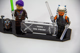 Acrylic Display stand for Lego® Ahsoka Tano's T-6 Jedi Shuttle set 75362 - Made in USA