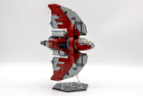 Acrylic Display stand for Lego® Ahsoka Tano's T-6 Jedi Shuttle set 75362 - Made in USA
