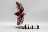Acrylic Display stand for Lego® Ahsoka Tano's T-6 Jedi Shuttle set 75362 - Made in USA