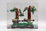 Acrylic display case for Lego® Endor™ Speeder Chase Diorama - Made in USA