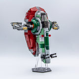 Acrylic display stand for Boba Fett's Starship™ set 75312  - Stand for Boba Fett's Starship™  - Made in USA