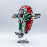 Acrylic display stand for Boba Fett's Starship™ set 75312  - Stand for Boba Fett's Starship™  - Made in USA