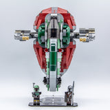 Acrylic display stand for Boba Fett's Starship™ set 75312  - Stand for Boba Fett's Starship™  - Made in USA