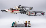Acrylic display stand for Resistance Y-Wing Starfighter™ set 75249 - Made in USA