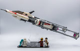 Acrylic display stand for Resistance Y-Wing Starfighter™ set 75249 - Made in USA