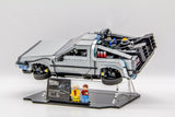 Acrylic Display Stand for Back to the Future Time Machine set 10300 - Made in USA