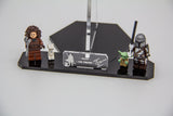 Acrylic display stand for The Mandalorian's N-1 Starfighter™ set 75325 - Made in USA