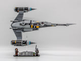 Acrylic display stand for The Mandalorian's N-1 Starfighter™ set 75325 - Made in USA