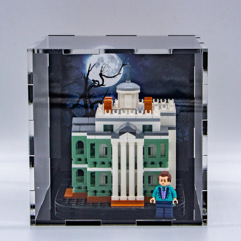 Acrylic display case for Lego® Mini Disney The Haunted Mansion set 40521 - Made in USA