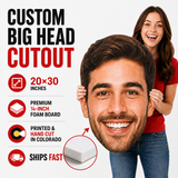 Original Game Face Big Face Cut Out