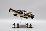 Acrylic display stand for ARC-170 Starfighter™ Set 75402 - Made in USA