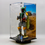 Display Case for LEGO® Star Wars Boba Fett™ 75455 | Acrylic Dustproof Display Case with UV Printed Desert Background | Collector Display