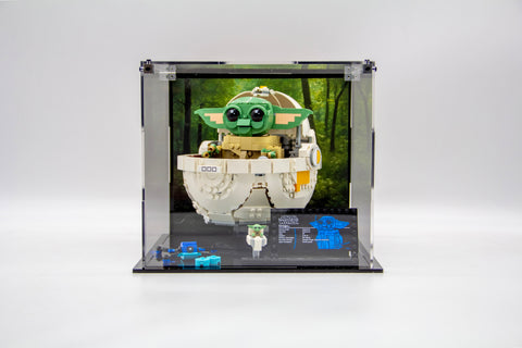 Acrylic display case for Lego® Grogu™ with Hover Pram set 75403  - Made in the USA