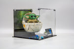 Acrylic display case for Lego® Grogu™ with Hover Pram set 75403  - Made in the USA
