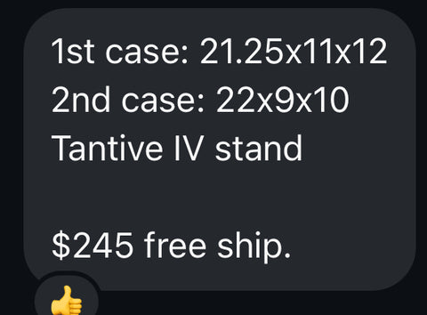 Custom order, 2 cases and Tantive stand