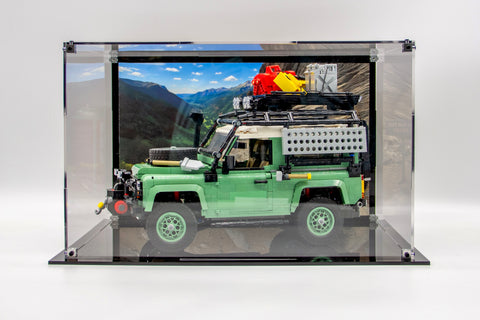 Acrylic Display case for Land Rover Classic Defender 90 set 10317 - Made in the USA