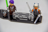 Acrylic Display stand for Lego® Ahsoka Tano's T-6 Jedi Shuttle set 75362 - Made in USA