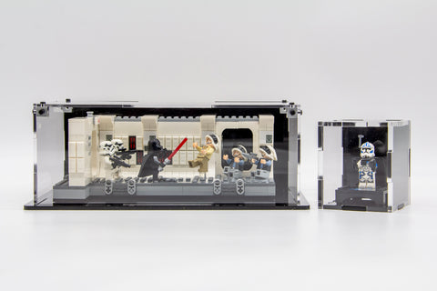 Acrylic display case for Lego® set 75387 Boarding the Tantive IV™ - Made in the USA