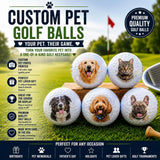 Custom Pet Photo Golf Balls – Personalized Dog & Cat Golf Balls – Funny Pet Lover Golf Gift – Custom Picture Golf Balls