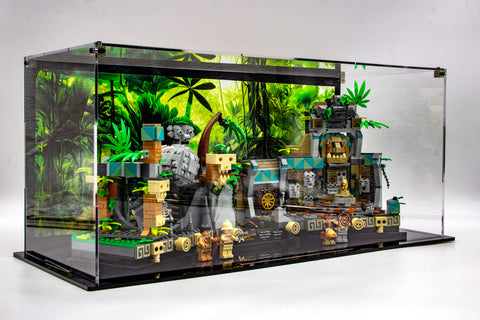 Acrylic display case for Lego® Temple of the Golden Idol set 77015 - Made in the USA