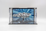 Stackable Acrylic Display Case for Lego® sets 75375 Millennium Falcon™, 75376 Tantive IV™, and 75377 Invisible Hand™