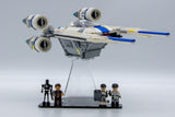 Acrylic display stand for Rebel U-Wing Starfighter™ set 75399 - Made in USA