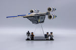 Acrylic display stand for Rebel U-Wing Starfighter™ set 75399 - Made in USA