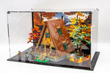 Acrylic display case for Lego® Idea A-Frame Cabin set 21338 - Made in the USA