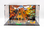 Acrylic display case for Lego® Idea A-Frame Cabin set 21338 - Made in the USA