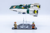 Acrylic display stand for LEGO® Resistance A-Wing Starfighter™ 75248 - Made in USA