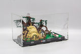 Acrylic display case for Lego® Dagobah™ Jedi™ Training Diorama - Made in USA