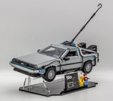 Acrylic Display Stand for Back to the Future Time Machine set 10300 - Made in USA