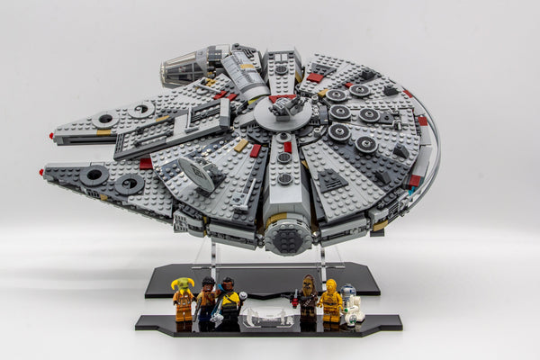 Acrylic display stand for Millennium Falcon™ set 75257 Made in